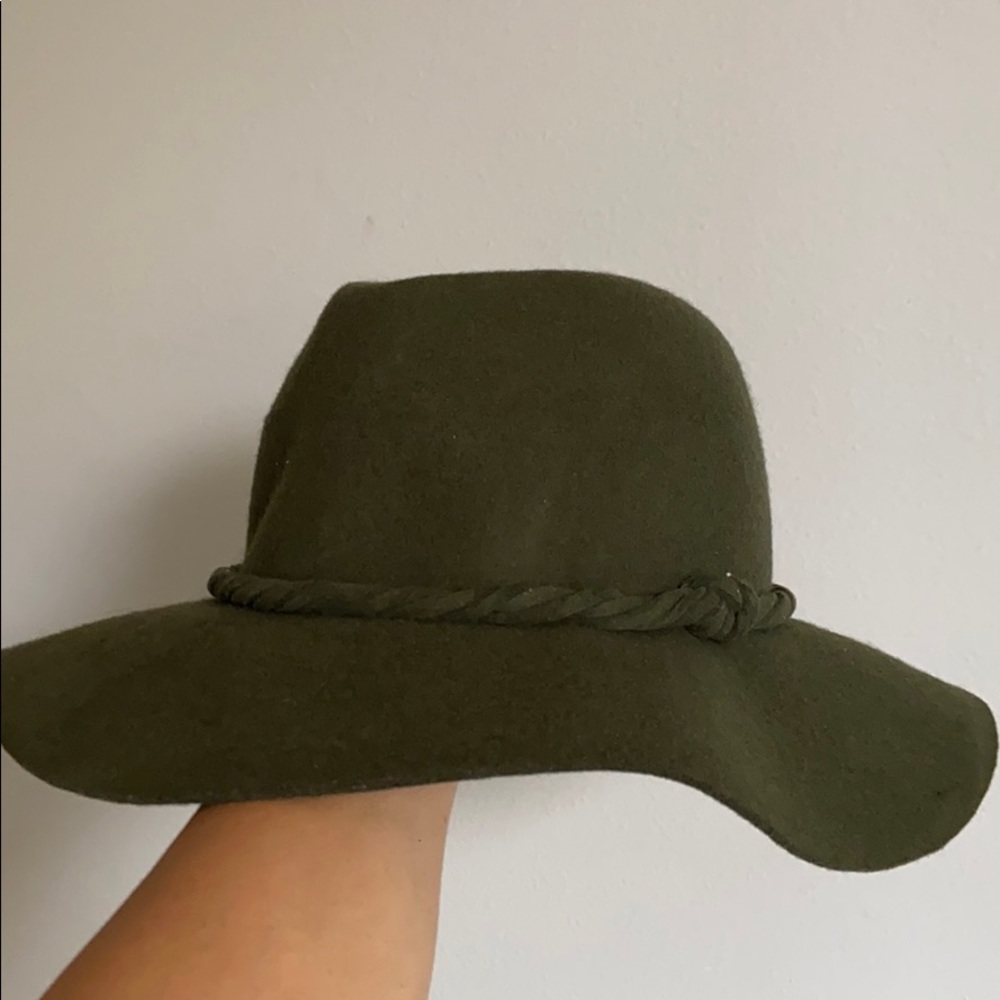 Green floppy hat